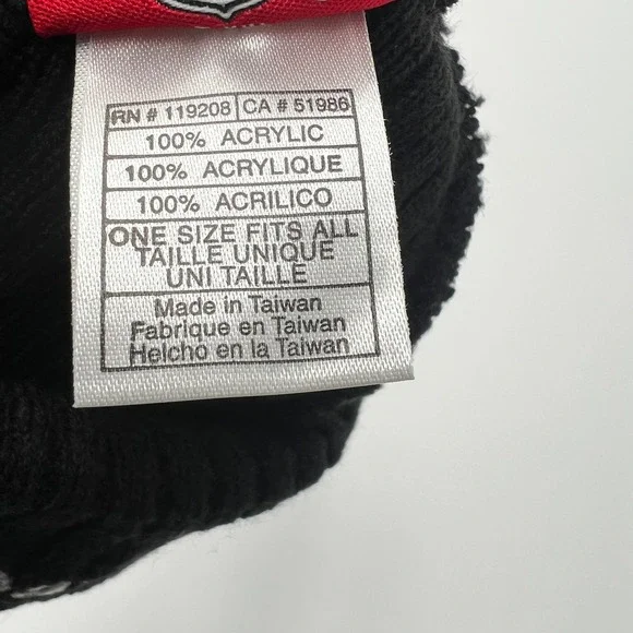 Reebok Boston Bruins Face Off Collection Beanie Hat Black NHL Hockey - Picture 6 of 6